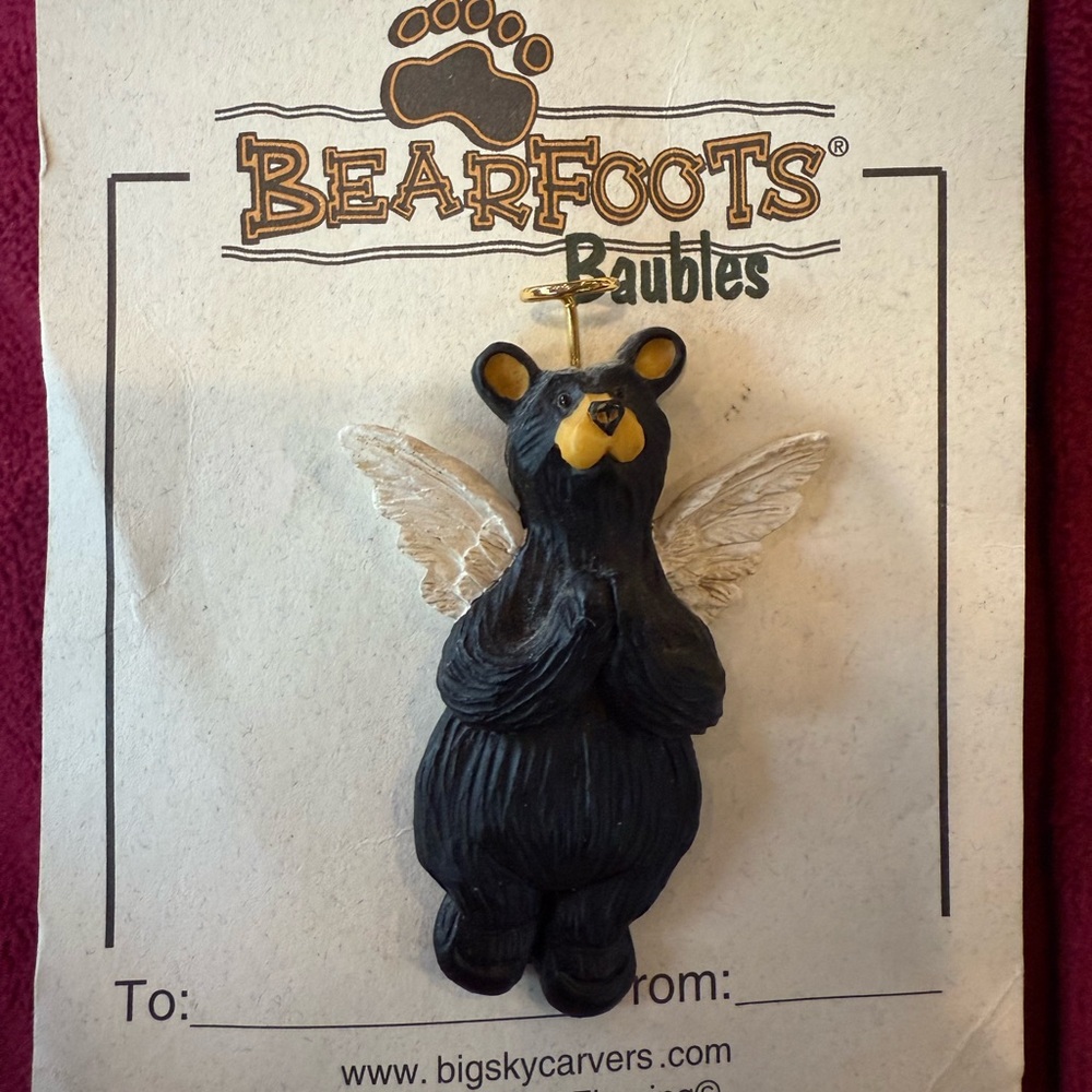 Vintage Bearfoots Baubles Black Bear Pin